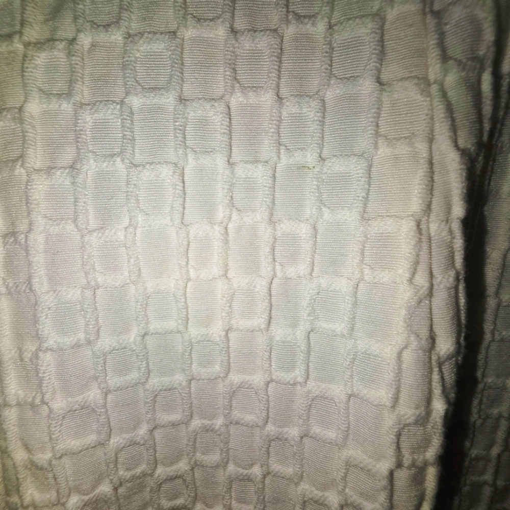 Sandra Darren White Sleeveless Dress Bamboo Gold Vertical Chain At Waist Size 6 - Picture 5 of 10